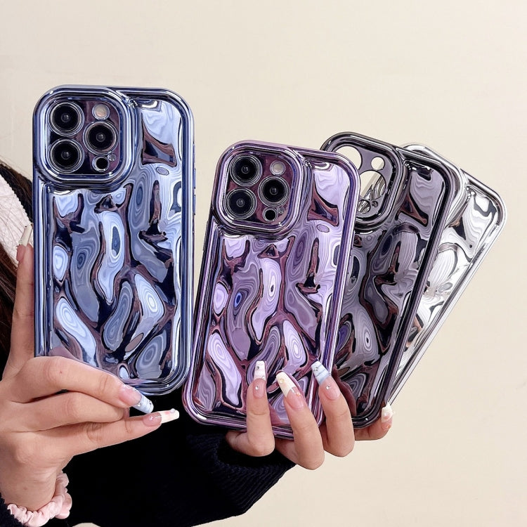 For iPhone 13 Pro Electroplating Meteorite Texture TPU Phone Case(Purple) - iPhone 13 Pro Cases by buy2fix | Online Shopping UK | buy2fix