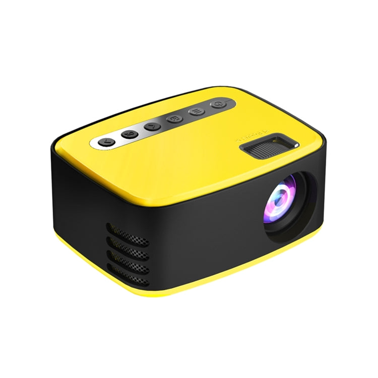 T20 320x240 400 Lumens Basic Version Portable Home Theater LED HD Digital Projector, Plug Type:AU Plug(Yellow) - LED Projector by buy2fix | Online Shopping UK | buy2fix