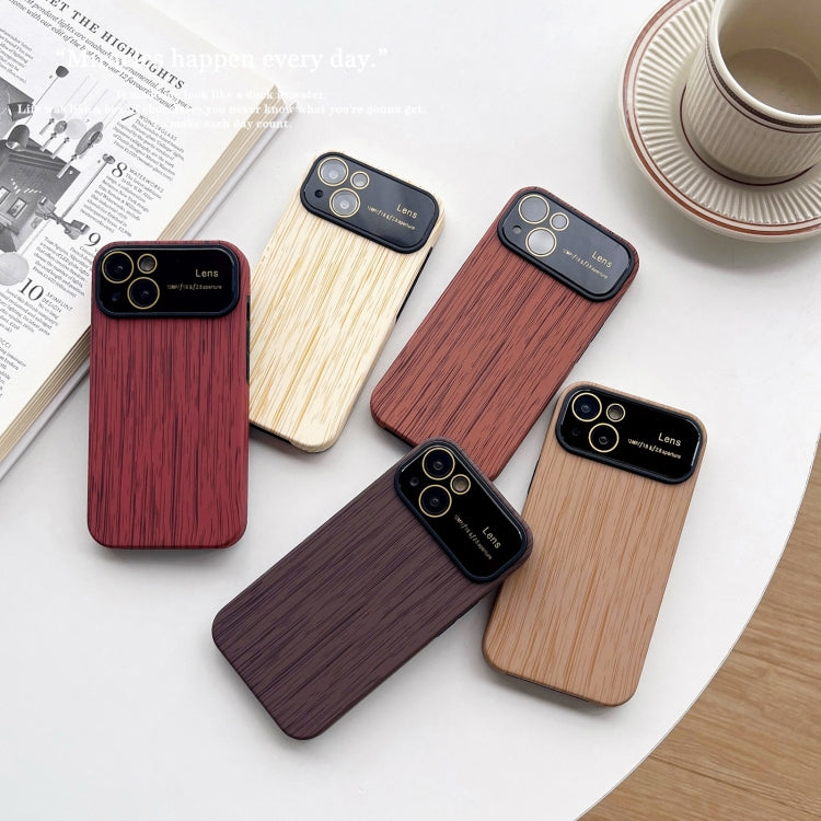 For iPhone 11 Pro Wood Grain TPU Phone Case with Lens Film(Grey) - iPhone 11 Pro Cases by buy2fix | Online Shopping UK | buy2fix