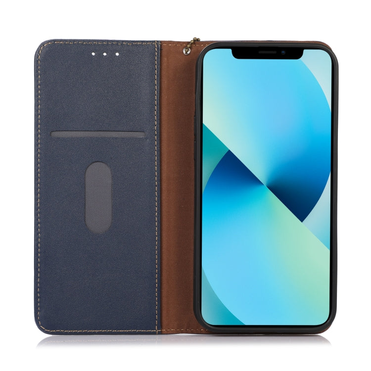 For Nokia G42 5G KHAZNEH Nappa Top Layer Cowhide Leather Phone Case(Blue) - Nokia Cases by buy2fix | Online Shopping UK | buy2fix