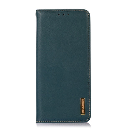 For OnePlus Nord 3 / Ace 2V KHAZNEH Nappa Top Layer Cowhide Leather Phone Case(Green) - OnePlus Cases by buy2fix | Online Shopping UK | buy2fix