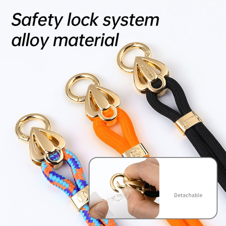 SULADA Multifunctional Universal Mobile Phone Love Lanyard(Orange Blue) - Others Accessories by SULADA | Online Shopping UK | buy2fix