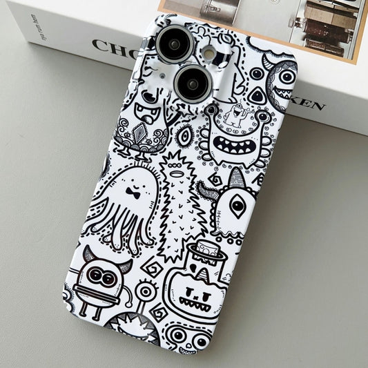 For iPhone 14 Plus Painted Pattern Precise Hole PC Phone Case(Bottle Monster) - iPhone 14 Plus Cases by buy2fix | Online Shopping UK | buy2fix