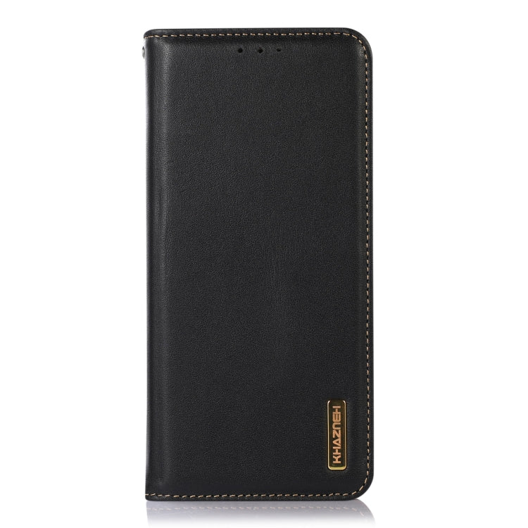 For Huawei Nova 11i / Enjoy 60 Pro / Maimang 20 5G KHAZNEH Nappa Top Layer Cowhide Leather Phone Case(Black) - Huawei Cases by buy2fix | Online Shopping UK | buy2fix
