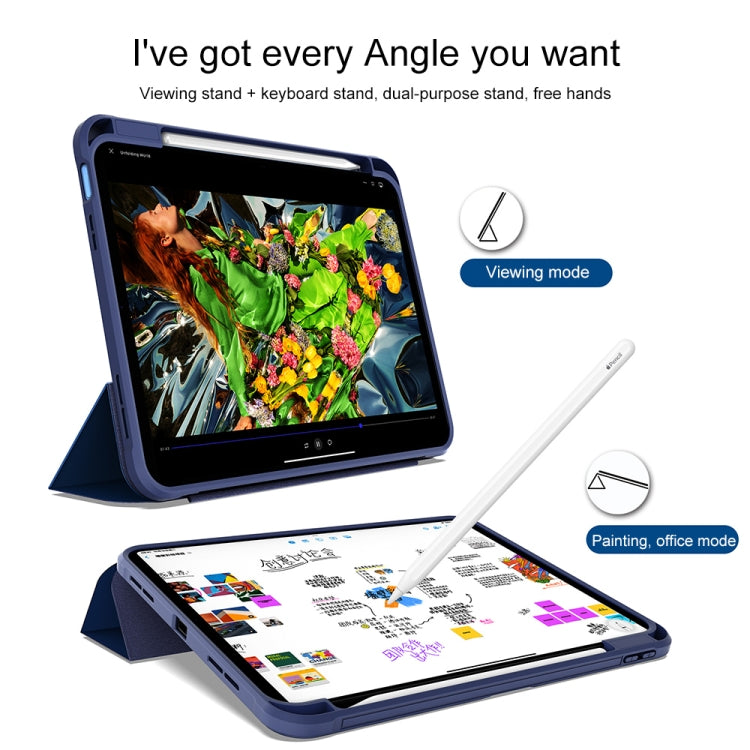 For iPad 2025 / 2022 3-Fold Holder Armor Smart Leather Tablet Case(Royal Blue) - iPad 2025 / 2022 Cases by buy2fix | Online Shopping UK | buy2fix