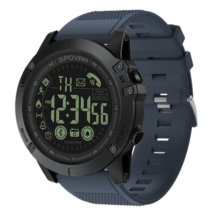 SPOVAN PR1 Outdoor Waterproof Luminous Bluetooth Smart Watch(Blue) - Smart Watches by SPOVAN | Online Shopping UK | buy2fix