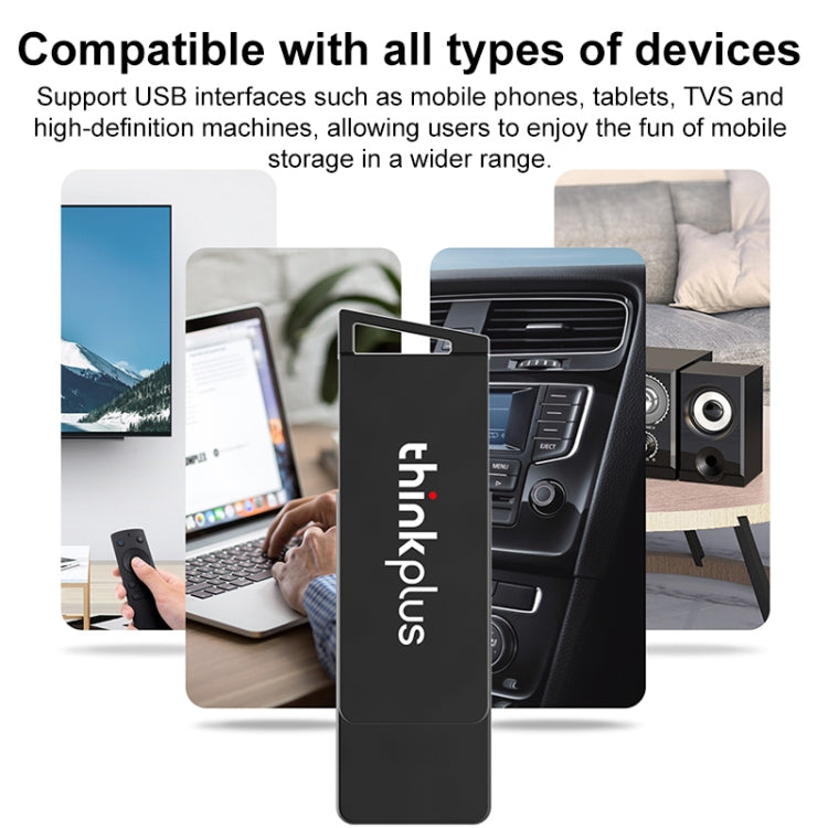 Lenovo Thinkplus USB 3.0 Rotating Flash Drive, Memory:16GB(Black) - USB Flash Drives by Lenovo | Online Shopping UK | buy2fix