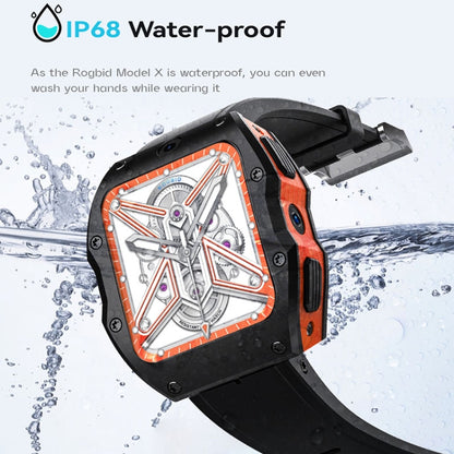 Model X 1.99 inch IP68 Waterproof Android 9.0 4G Dual Cameras Matte Smart Watch, Specification:2GB+16GB(Black) - Android Watch by buy2fix | Online Shopping UK | buy2fix