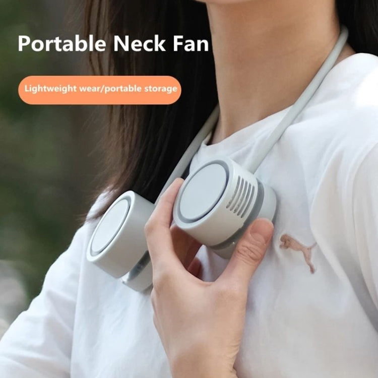 DQ209 Portable Hanging Neck Mute Aroma Diffuser Small Fan(Apricot) - Electric Fans by buy2fix | Online Shopping UK | buy2fix