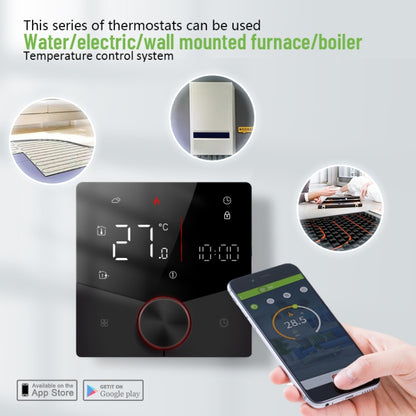 BHT-009GCLW Boiler Heating WiFi Smart Home LED Thermostat(White) - Thermostat & Thermometer by buy2fix | Online Shopping UK | buy2fix