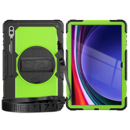 For Samsung Galaxy Tab S9 Ultra / S8 Ultra Silicone + PC Tablet Case(Black+Yellow Green) - Galaxy Tab S9 Ultra Cases by buy2fix | Online Shopping UK | buy2fix