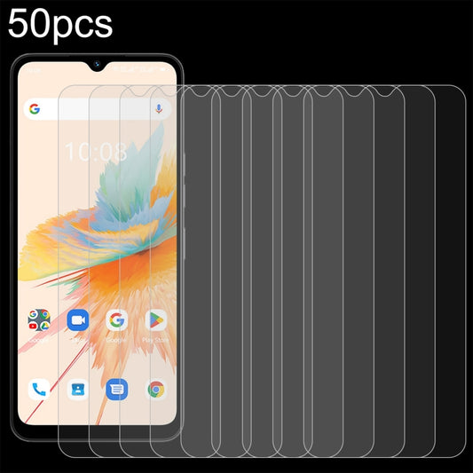 For UMIDIGI A15 50pcs 0.26mm 9H 2.5D Tempered Glass Film - For Umidigi by buy2fix | Online Shopping UK | buy2fix