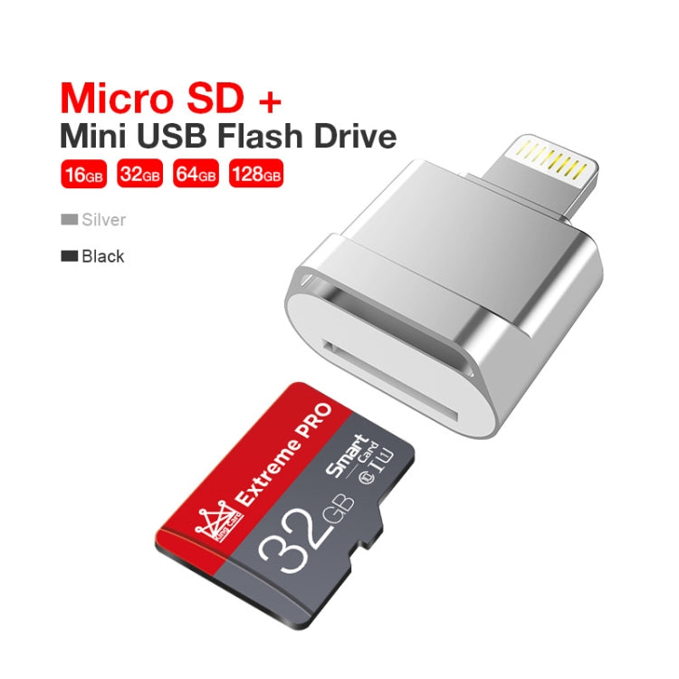 MicroDrive 8pin To TF Card Adapter Mini iPhone & iPad TF Card Reader (Silver) - Computer & Networking by MICRODRIVE | Online Shopping UK | buy2fix