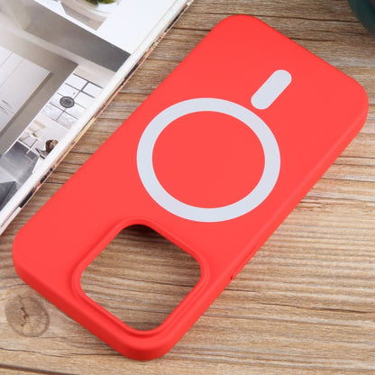 For iPhone 15 Pro Max MagSafe Liquid Silicone Phone Case(Red) - iPhone 15 Pro Max Cases by buy2fix | Online Shopping UK | buy2fix