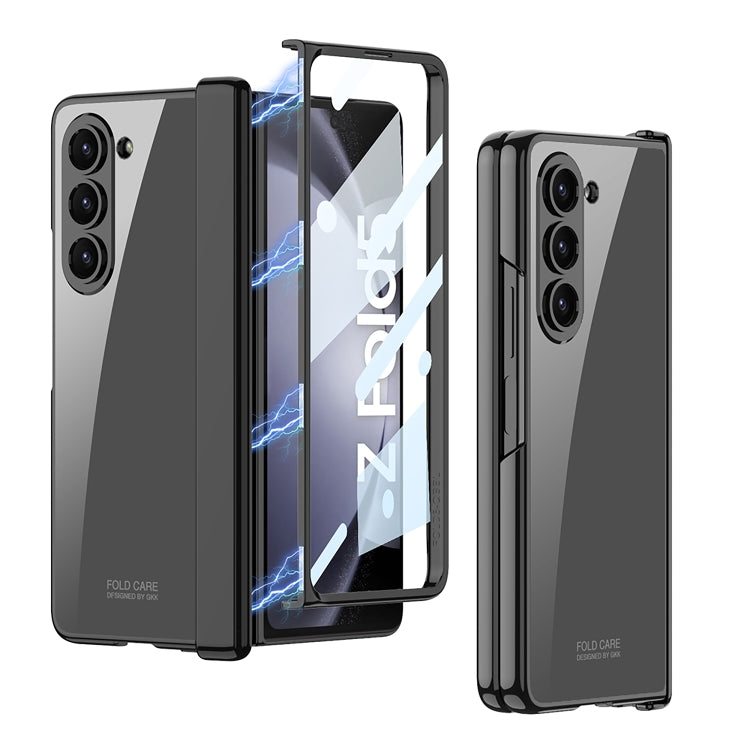 For Samsung Galaxy Z Fold5 GKK Integrated Magnetic Phantom Hinge Folding Phone Case(Black) - Galaxy Z Fold5 Cases by GKK | Online Shopping UK | buy2fix