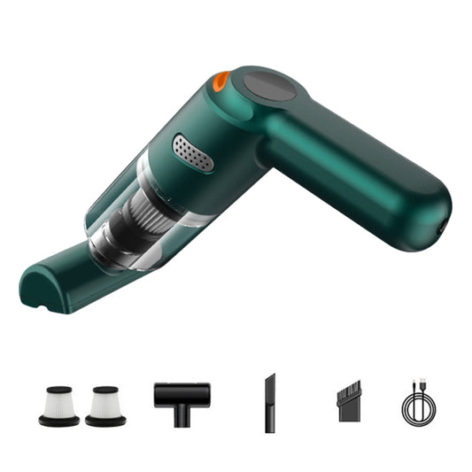 KBN-010 10000Pa Powerful Car Cordless Vacuum Cleaner Handheld Cleaning Tool, Spec:Premium Version(Dark Green) - Vacuum Cleaner by buy2fix | Online Shopping UK | buy2fix