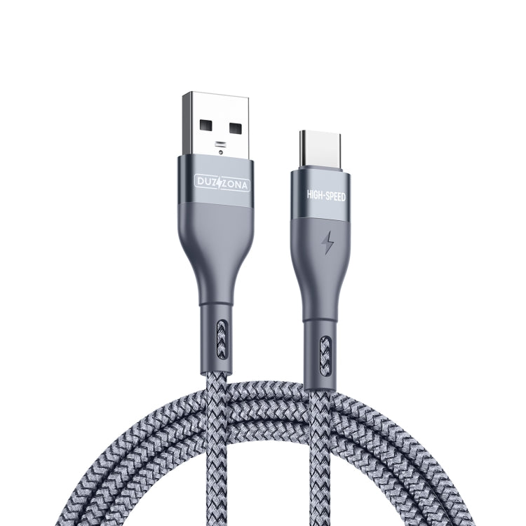 DUZZONA A8 2.4A USB to USB-C/Type-C Charging Data Cable, Length:2m - USB-C & Type-C Cable by DUZZONA | Online Shopping UK | buy2fix