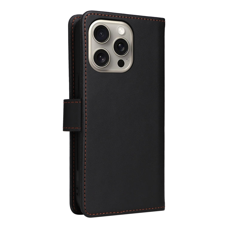 For iPhone 15 Pro Max BETOPNICE BN-005 2 in 1 Detachable Imitate Genuine Leather Phone Case(Black) - iPhone 15 Pro Max Cases by BETOPNICE | Online Shopping UK | buy2fix