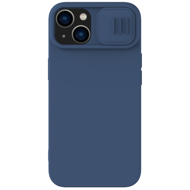 For iPhone 15 Plus NILLKIN CamShield Liquid Silicone Phone Case(Blue) - iPhone 15 Plus Cases by NILLKIN | Online Shopping UK | buy2fix