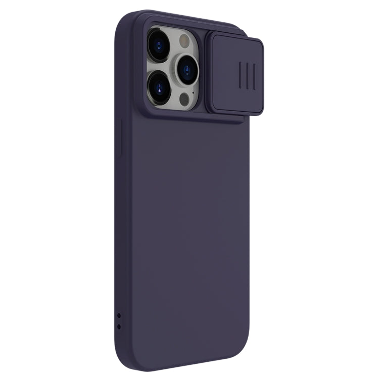 For iPhone 15 Pro Max NILLKIN CamShield Liquid Silicone Phone Case(Deep Purple) - iPhone 15 Pro Max Cases by NILLKIN | Online Shopping UK | buy2fix
