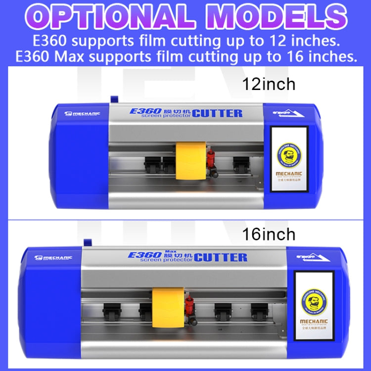 Mechanic Universal Cloud Intelligent Flexible Hydrogel Film Cutting Machine, Model:E360 Max(US Plug) - Phone Film Cutter by MECHANIC | Online Shopping UK | buy2fix