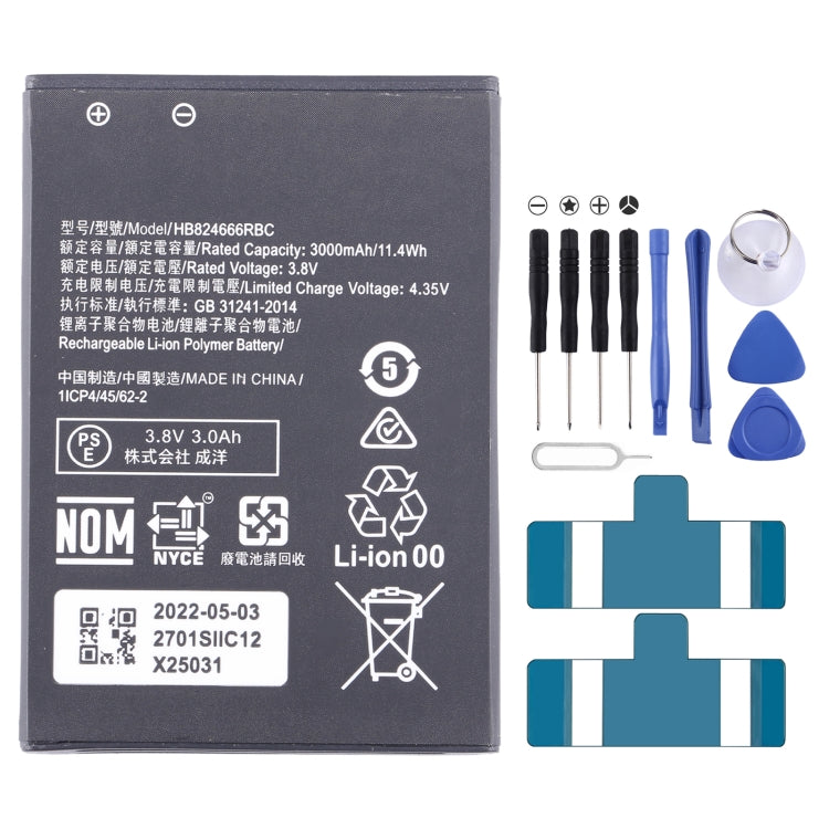 For Huawei E5577/E5785/E5787 WiFi Router Battery Replacement HB824666RBC 3000mAh - For Huawei by buy2fix | Online Shopping UK | buy2fix