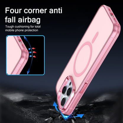 For iPhone 14 Pro Electroplated IMD Magsafe PC Hybrid TPU Phone Case(Pink) - iPhone 14 Pro Cases by buy2fix | Online Shopping UK | buy2fix