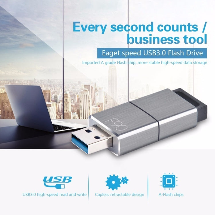 EAGET F90 128G USB 3.0 Interface Metal Flash U Disk - Computer & Networking by EAGET | Online Shopping UK | buy2fix