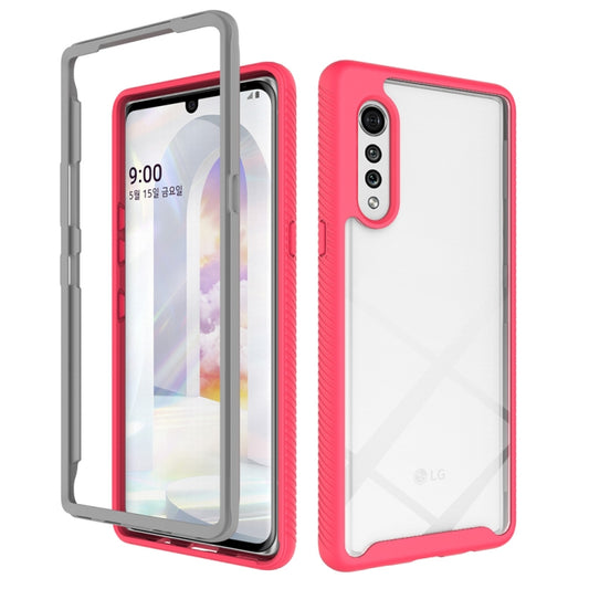 For LG Velvet Starry Sky Solid Color Series Shockproof PC + TPU Protective Case(Red) - Mobile Accessories by buy2fix | Online Shopping UK | buy2fix