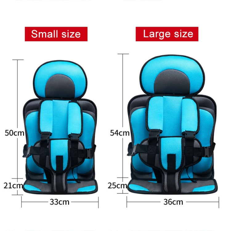 Car Portable Children Safety Seat, Size:50 x 33 x 21cm (For 0-5 Years Old)(Grey + Black) - Seat Accessories by buy2fix | Online Shopping UK | buy2fix