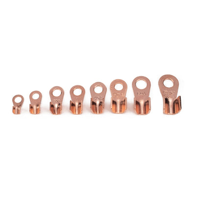 185 PCS Icstation Open Barrel Pure Copper Ring Lug Wire Crimp Terminals Assortment Kit - In Car by buy2fix | Online Shopping UK | buy2fix