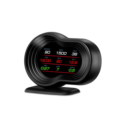 F9 OBD2 + GPS Mode Car HUD Head-up Display Speed / Water Temperature / Voltage Display - Head Up Display System by buy2fix | Online Shopping UK | buy2fix