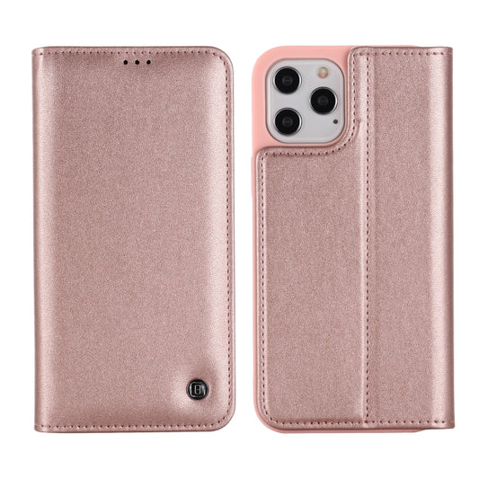 For iPhone 12 Pro Max GEBEI PU+TPU Horizontal Flip Protective Case with Holder & Card Slots(Rose Gold) - iPhone 12 Pro Max Cases by GEBEI | Online Shopping UK | buy2fix