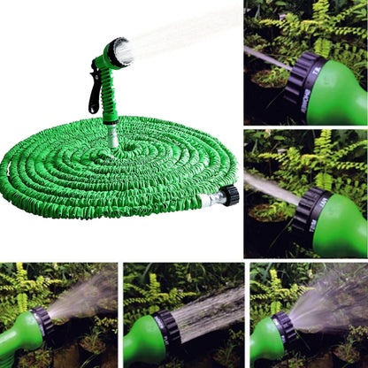 12.5-37.5m Telescopic Pipe Expandable Magic Flexible Garden Watering Hose with Spray Gun Set (Green) - Watering & Irrigation by buy2fix | Online Shopping UK | buy2fix