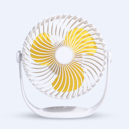 F12 Portable Rotatable USB Charging Stripe Desktop Fan with 3 Speed Control (White) - Consumer Electronics by buy2fix | Online Shopping UK | buy2fix