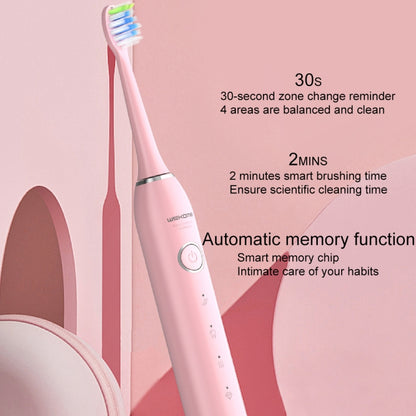 WK WT-C11 IPX7 Smart Sonic Electric Toothbrush (Pink) - Toothbrushes by WK | Online Shopping UK | buy2fix