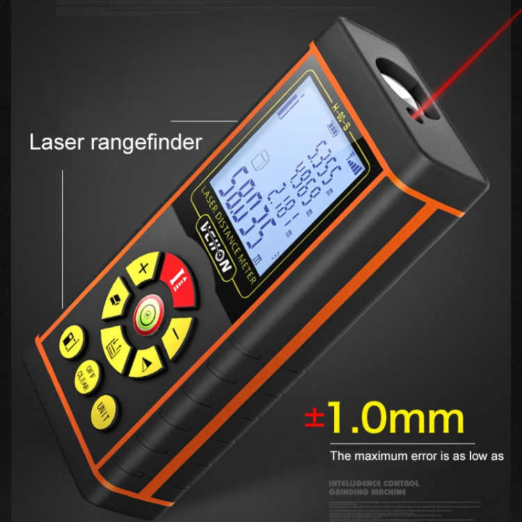 VCHON 80m Handheld Rechargeable Voice Laser Rangefinder High Precision Infrared Room Measuring Instrument Electronic Laser Ruler - Consumer Electronics by buy2fix | Online Shopping UK | buy2fix