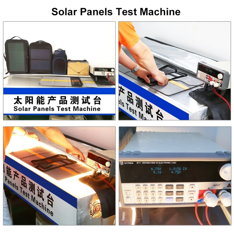 HAWEEL 28W Foldable Solar Panel Charger with 5V 2.9A Max Dual USB Ports(Yellow) - Charger by HAWEEL | Online Shopping UK | buy2fix