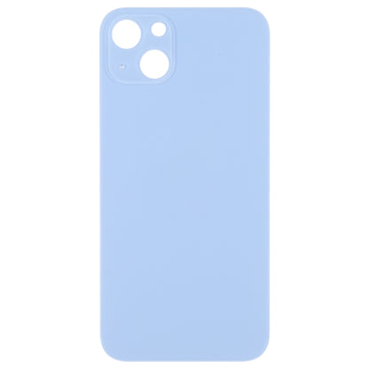 Easy Replacement Big Camera Hole Glass Back Battery Cover for iPhone 14(Blue) - Repair & Spare Parts by buy2fix | Online Shopping UK | buy2fix