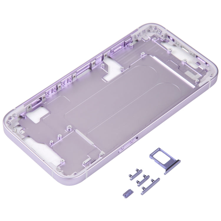 For iPhone 14 Middle Frame with Side Keys (Purple) - Repair & Spare Parts by buy2fix | Online Shopping UK | buy2fix