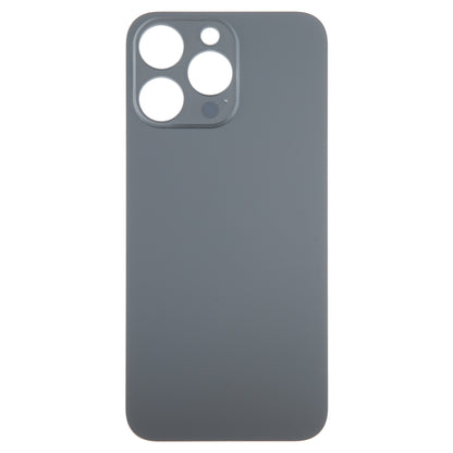 For iPhone 15 Pro Glass Battery Back Cover(Black) -  by buy2fix | Online Shopping UK | buy2fix