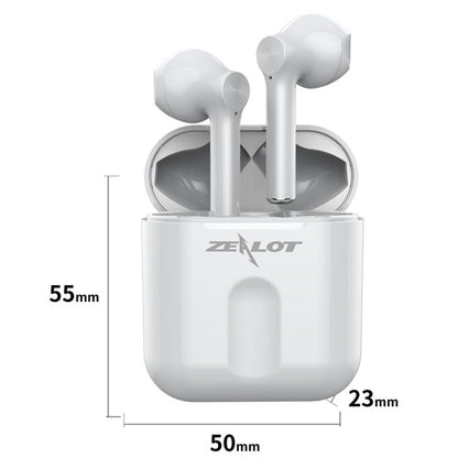 ZEALOT T2 Bluetooth 5.0 TWS Wireless Bluetooth Earphone with Charging Box, Support Touch & Call & Power Display(Pink) - TWS Earphone by ZEALOT | Online Shopping UK | buy2fix