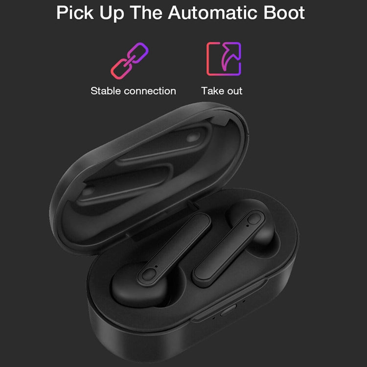 DT-5 IPX Waterproof Bluetooth 5.0 Wireless Bluetooth Earphone with Magnetic Charging Box, Support Call & Power Bank Function(Black) - Bluetooth Earphone by buy2fix | Online Shopping UK | buy2fix