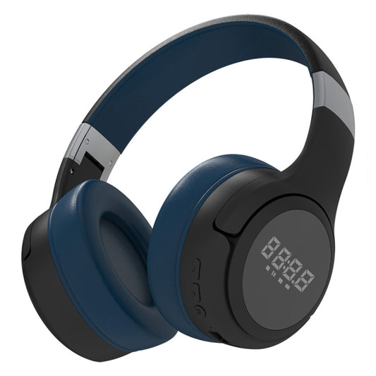 ZEALOT B28 Folding Headband Bluetooth Stereo Music Headset with Display (Black Blue) - Headset & Headphone by ZEALOT | Online Shopping UK | buy2fix