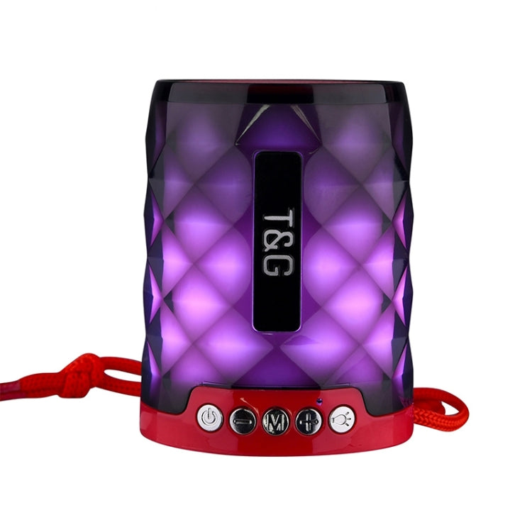 T&G TG155 Bluetooth 4.2 Mini Portable Wireless Bluetooth Speaker with Colorful Lights(Red) - Mini Speaker by T&G | Online Shopping UK | buy2fix