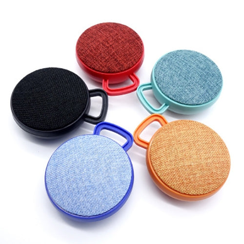 A01L Cloth Texture Round Portable Mini Bluetooth Speaker, Support Hands-free Call & TF Card(Black) - Mini Speaker by buy2fix | Online Shopping UK | buy2fix