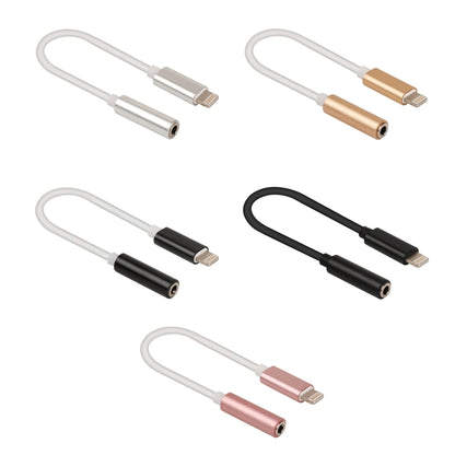 8 Pin to 3.5mm Audio Adapter, Length: About 12cm, Support iOS 13.1 or Above(Rose Gold) - Apple Accessories by buy2fix | Online Shopping UK | buy2fix