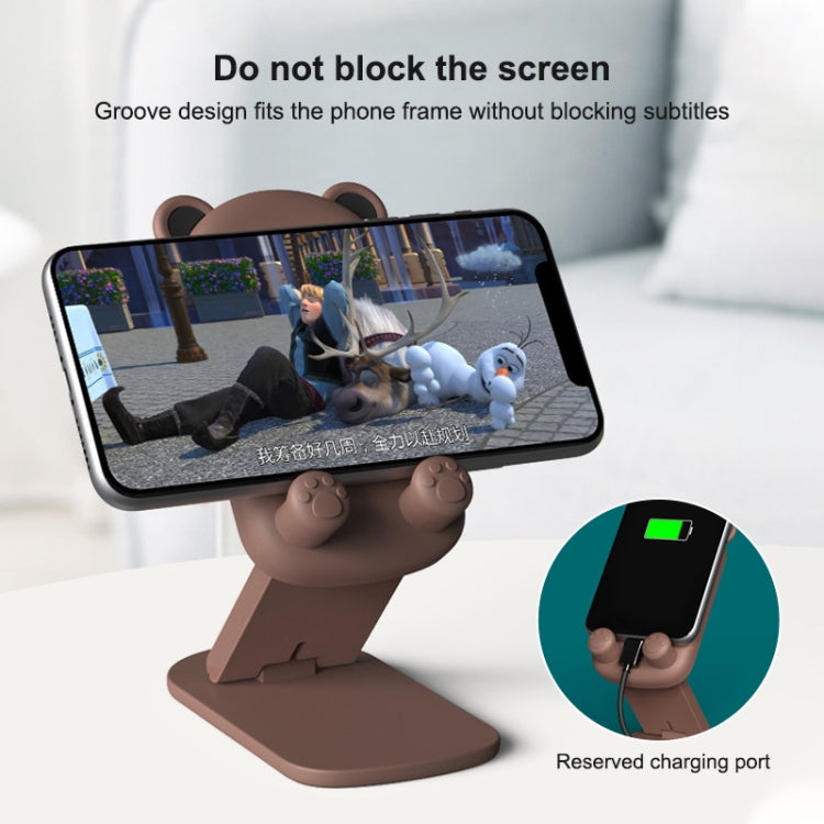 DK-XX-111 Cartoon Animal Retractable Phone Lazy Bracket Foldable Desktop Holder(Green) - Desktop Holder by buy2fix | Online Shopping UK | buy2fix