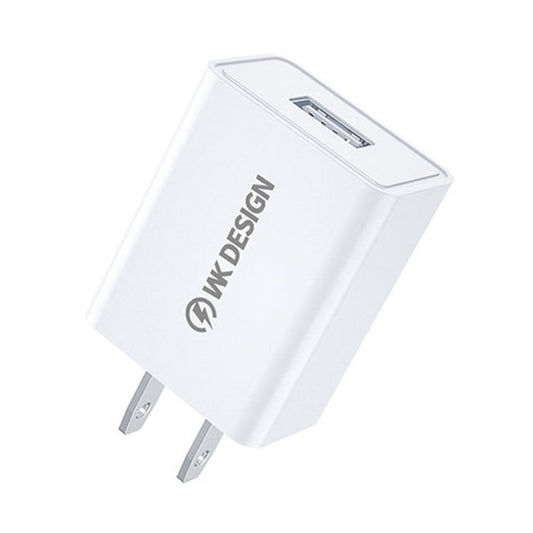 WK WP-U118 10W Single USB Port Travel Charger Power Adapter, US Plug - Apple Accessories by WK | Online Shopping UK | buy2fix