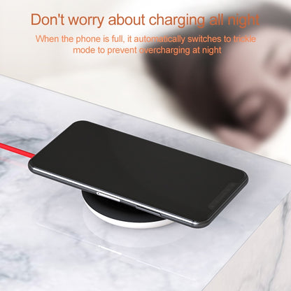 10W Portable Suction Cup Mobile Phone Fast Charging Wireless Charger, Suitable for iPhone 8 / X, Length: 1.5m(Red) - Apple Accessories by buy2fix | Online Shopping UK | buy2fix